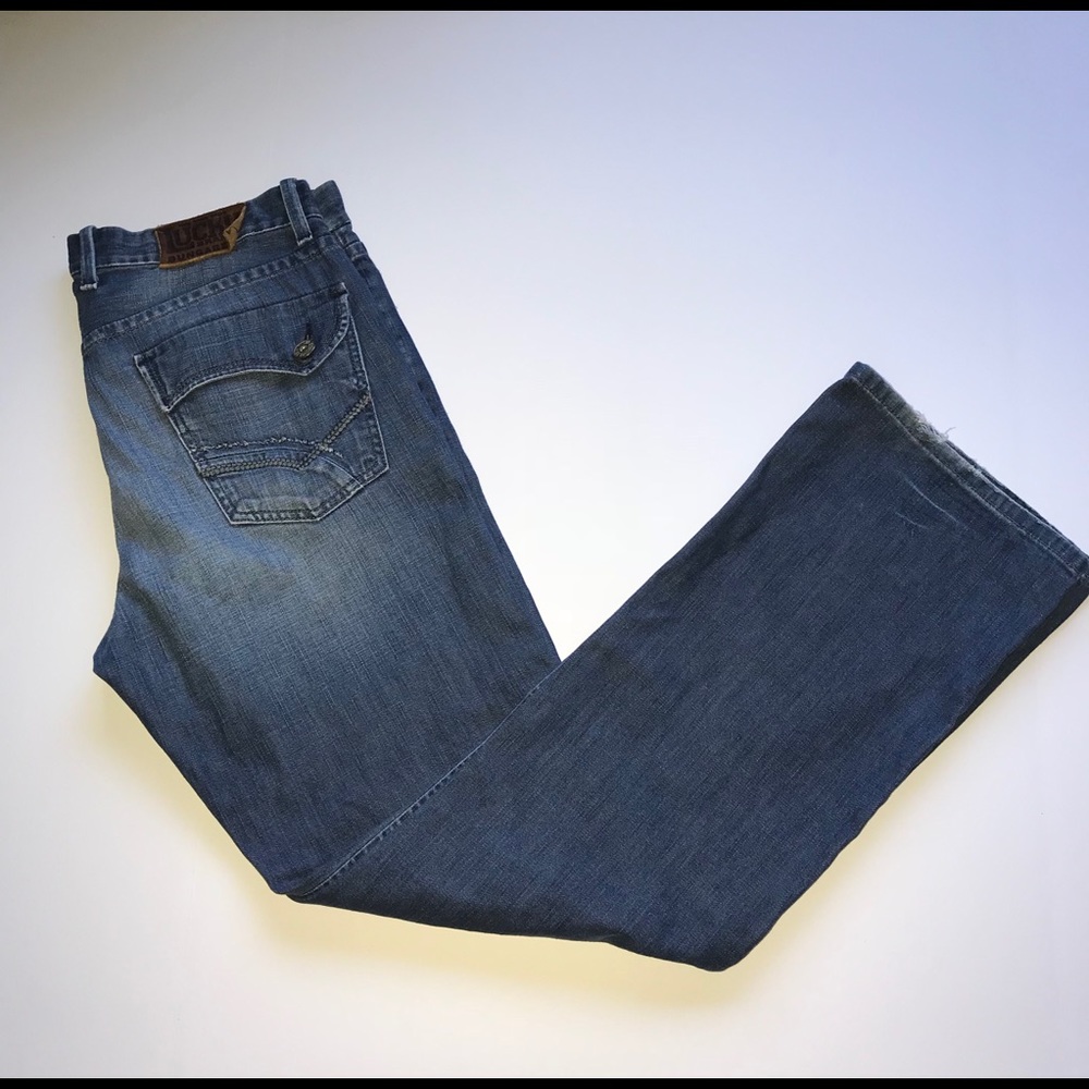 Lucky Brand size 34 empire slim bootleg denim